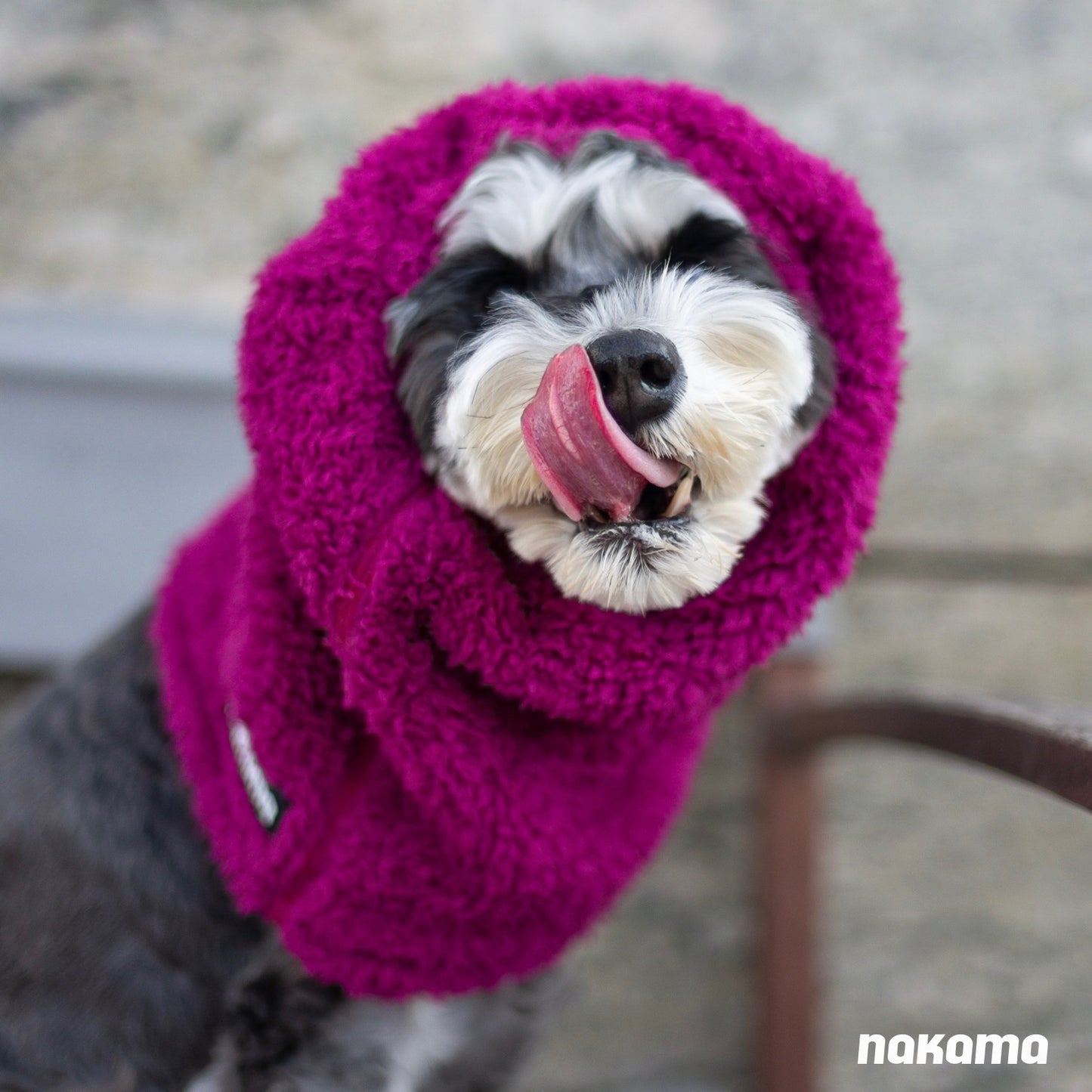 THE FISHERMAN NECKWARMER 回收材質刷毛脖圍 - MAGENTA