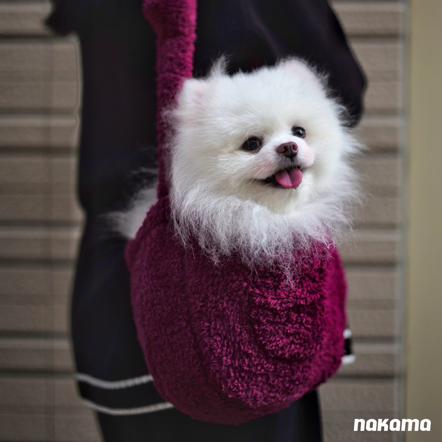THE FISHERMAN SHOULDER BAG 回收材質刷毛肩背包 - MAGENTA