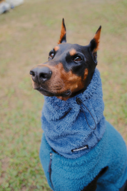 THE FISHERMAN NECKWARMER 回收材質刷毛脖圍 - PRUSSIAN BLUE