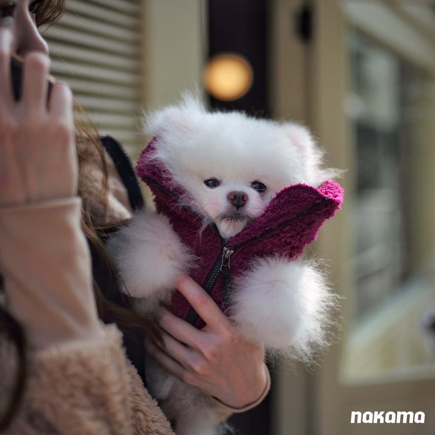 THE FISHERMAN VEST 回收材質刷毛背心 - MAGENTA (金額已折扣)