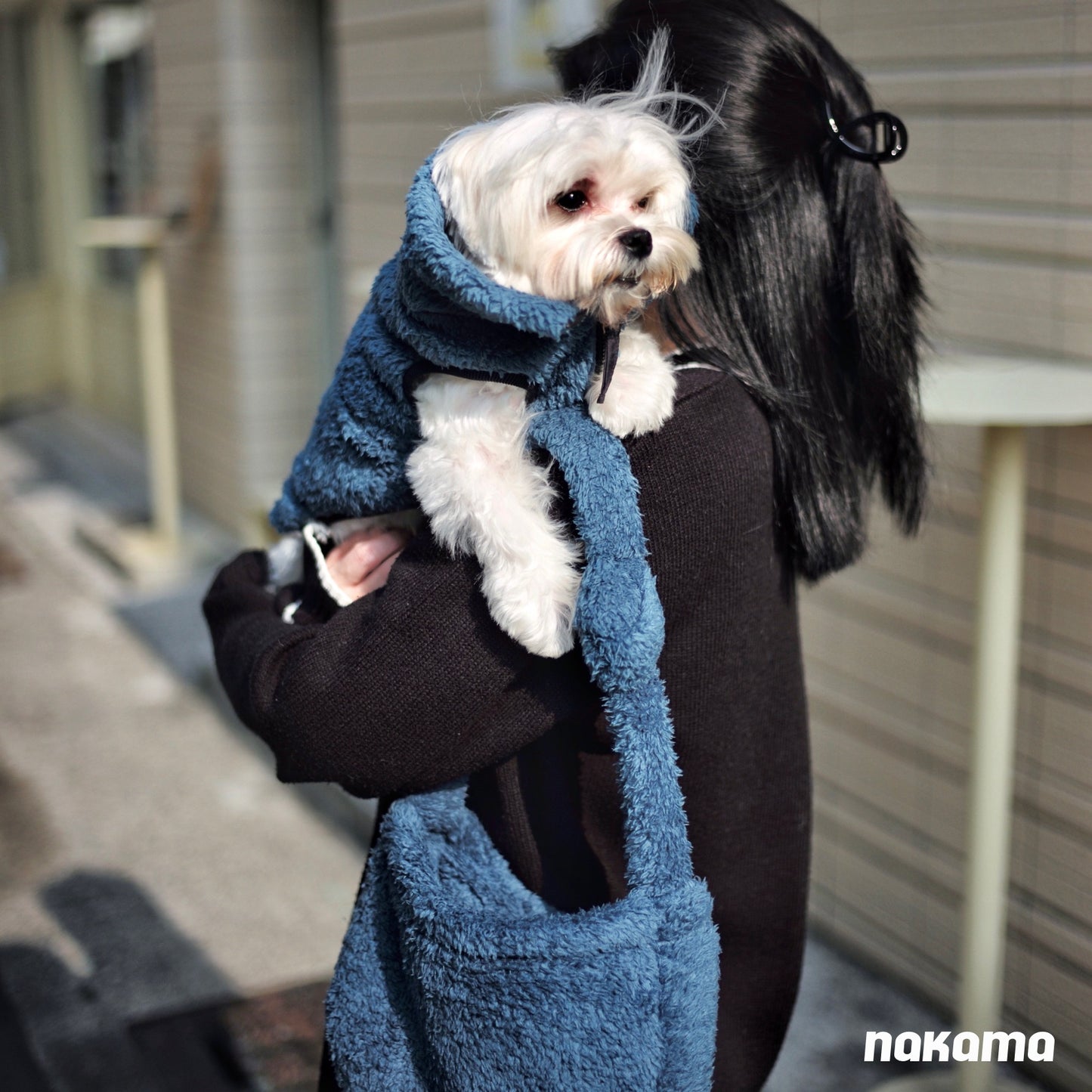 THE FISHERMAN SHOULDER BAG 回收材質刷毛肩背包 - BAY BLUE