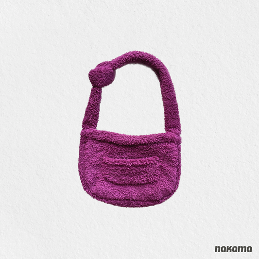THE FISHERMAN SHOULDER BAG 回收材質刷毛肩背包 - MAGENTA