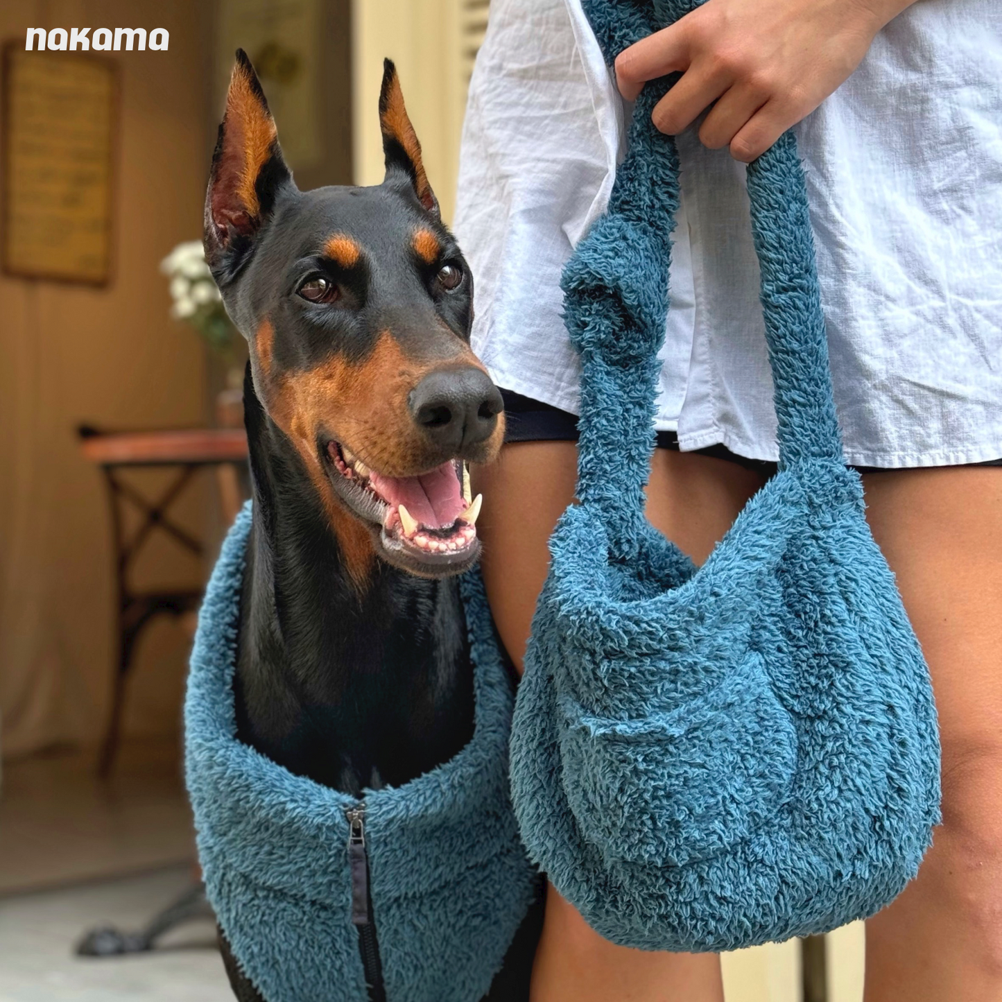 THE FISHERMAN SHOULDER BAG 回收材質刷毛肩背包 - BAY BLUE