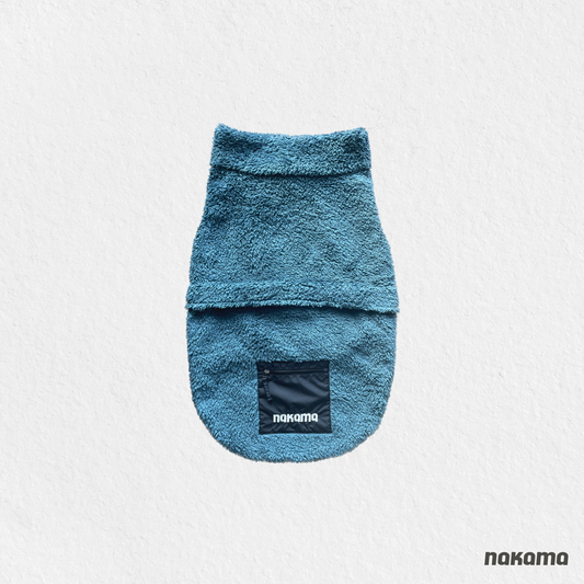 THE FISHERMAN VEST 回收材質刷毛背心 - BAY BLUE (金額已折扣)