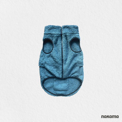 THE FISHERMAN VEST 回收材質刷毛背心 - BAY BLUE (金額已折扣)