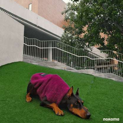 THE FISHERMAN VEST V2 回收材質刷毛背心 V2 - MAGENTA