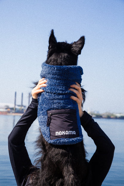 THE FISHERMAN VEST V2 回收材質刷毛背心 V2 - PRUSSIAN BLUE