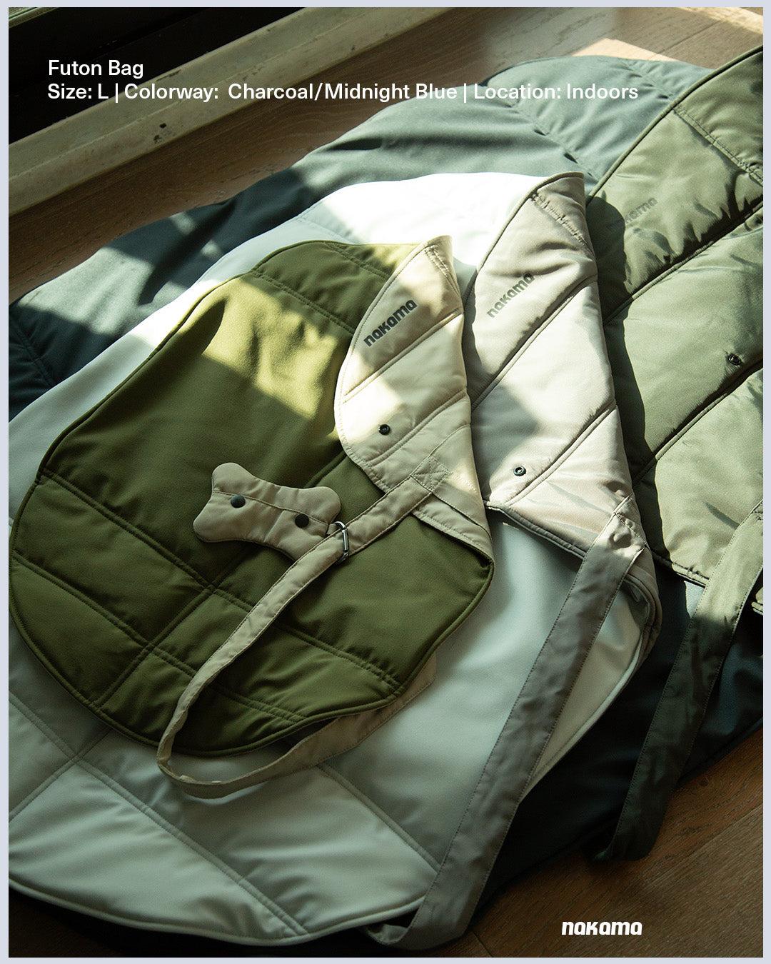 FUTON BAG 布團床袋 - CHARCOAL/MIDNIGHT