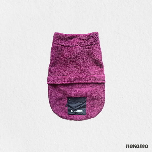 THE FISHERMAN VEST 回收材質刷毛背心 - MAGENTA (金額已折扣)