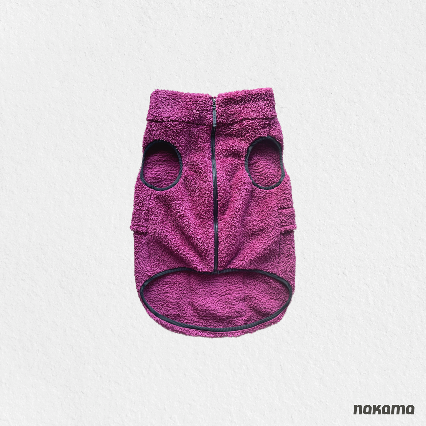 THE FISHERMAN VEST 回收材質刷毛背心 - MAGENTA (金額已折扣)