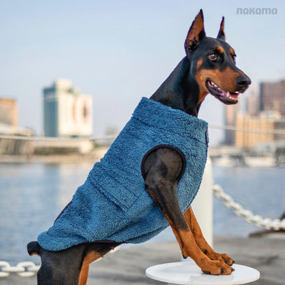 THE FISHERMAN VEST V2 回收材質刷毛背心 V2 - BAY BLUE